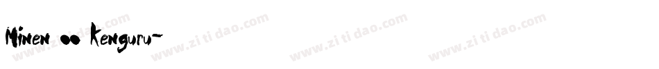 Minen oo kenguru字体转换
